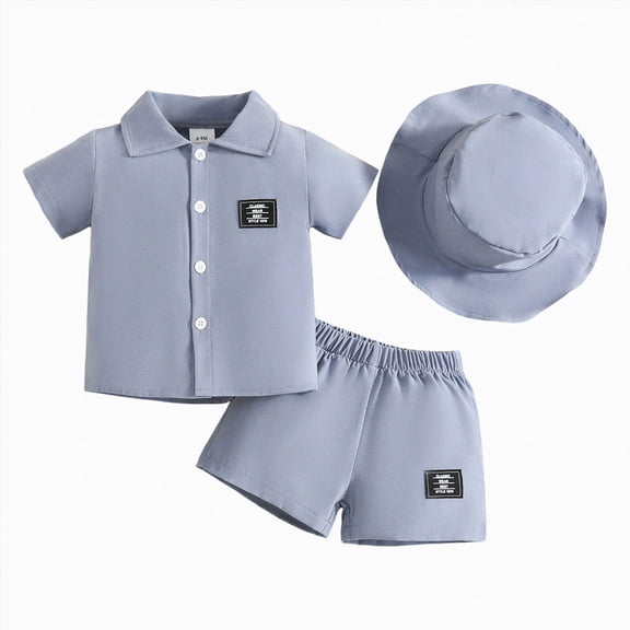 Toddler Boy Summer Fall Outfits Set 2PCS Short Sleeve T-Shirt & Shorts Sets Teen Fashion Clothing Sets 6-12 Months 12-24 Months 2t 3t 4t 5t 6t 7t 8t 9t Children 12-18 Months