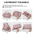 thumbnail image 6 of Large Capacity Folding Travel Bag, Portable Foldable Travel Lightweight Waterproof Oxford Fabric Bag (Pink), 6 of 7