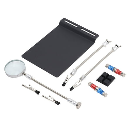 

Soldering Helping Hands Flexible Arms Angle Adjustable Hands Soldering Station with 3X Magnifier for Maintenance