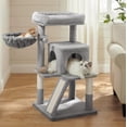 thumbnail image 2 of BestHome Multi-Level Cat Tree & Condo – Sturdy Climbing Tower with Sisal Scratching Posts & Interactive Toys, 36inch Light Gray, 2 of 6