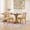 Olive Green2, variant on Rattan Dining Chairs, Solid Wood Frame with Decorative Armrests, Linen Upholstered Seat, Rustic Wooden Style Side Chairs for Kitchen, Dining Room, Living Room,Beige