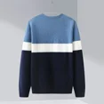 thumbnail image 3 of Boys Sweater Knit Pullover Sweater Crew Neck Long Sleeve Knitwear Sweater for Young Man, 13-15Years, 5'5'', 3 of 4