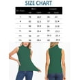 thumbnail image 6 of FITVALEN Women's Mock Turtleneck Tank Tops Sleeveless Stretch Slim Fit Top Base Layer Shirt, 6 of 7