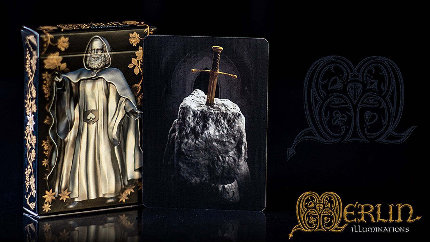Merlin the Magician Illuminations by Dent-de-Lion du Midi for Art Playing Cards