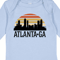 thumbnail image 4 of Inktastic Atlanta Georgia Skyline Vintage Boys or Girls Long Sleeve Baby Bodysuit, 4 of 5