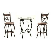 Boraam Beau 3 Piece Counter Height Pub Table Set by Boraam Industries LLC