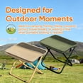 thumbnail image 3 of 2026 New Foldable Backpack Stool, Ultralight Compact Foldable Sling Bag Stool 10.60*9.44*10.60 In, Portable Pocket Chair With Carrying Bag for Hiking, Camping, Fishing (Blue, Small), 3 of 7