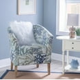 thumbnail image 2 of Linon Noelie Upholstered Club Accent Chair, Oceanside Blue Jacquard, 2 of 7