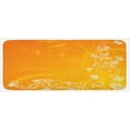 thumbnail image 1 of Orange Kitchen Mat, Easter Themed Abstract Composition with Ornate Flora Eggs and Butterflies, Plush Decorative Kitchen Mat with Non Slip Backing, 47" X 19", Orange Yellow White, by Ambesonne, 1 of 1