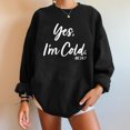 thumbnail image 4 of Nouveau Womens Tops 2023 Print Ample Col Rond Manches Longues Molleton Décontracté Coupe Oversize Pull-Over for Women, 4 of 8