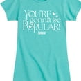 thumbnail image 3 of Wicked - You'Re Gonna Be Popular - Girls Toddler and Youth Fitted Short Sleeve Graphic Tee, 3 of 5