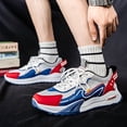 thumbnail image 2 of Men's Minimalist /Fabric Sneakers with Hidden Platform Sole - Low-Top Lace-Up Round Toe Athletic Suitable for Casual Wear, - Versatile Student Wardrobe Essential (Solid Color) Gym, Everyday Use,, 2 of 9