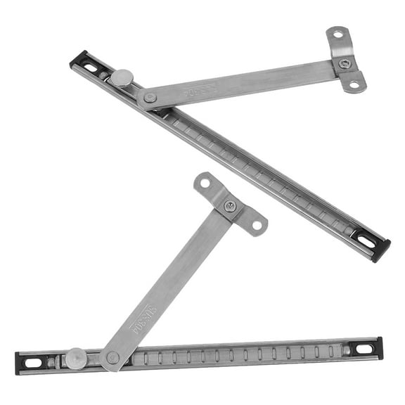 WORGEOUS  2 Pcs Patio Security Device Apartment Window Safety Bar Silver