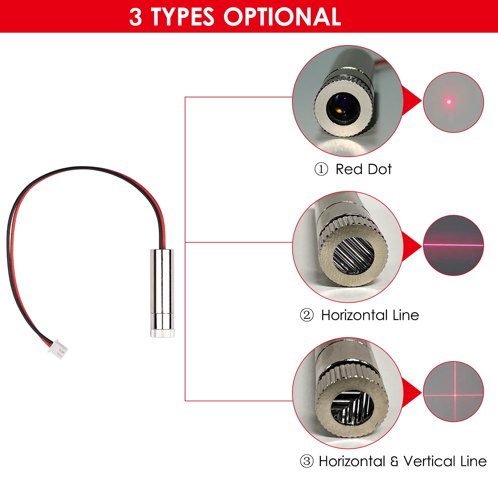 Engraving machine positioner,Head Line Diy Part Locator Adjustable Red Line Head Adjustable Line Point Positioner Head 650nm 250mw Red Locator Head Ray Locator Part 6588 Line Part 6588