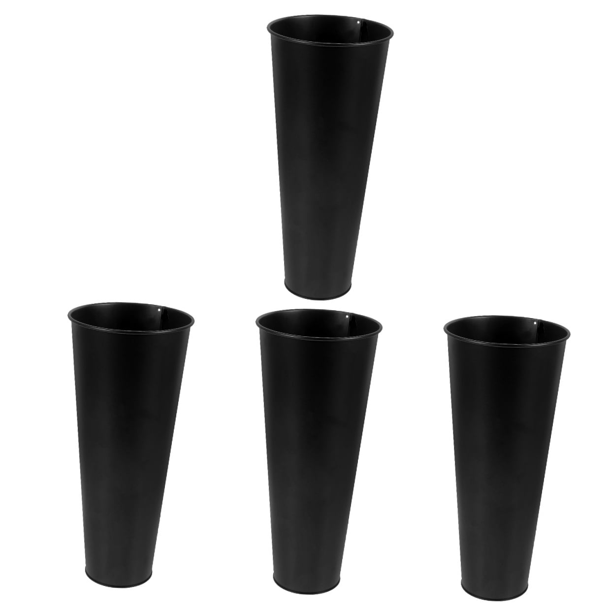 4 Pieces Patio Umbrella Stand Holder Elder 28.50X12.50X12.50CM Black