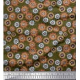 thumbnail image 1 of Soimoi Polyester Crepe Fabric Flower Artistic Decor Fabric Printed Yard 52 Inch Wide, 1 of 3