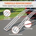 thumbnail image 4 of 1500 Lbs 89 In Folding Aluminum Loading Ramps 2-Pack Bi-Fold Trailer Ramps with Safety Straps and Reflective Tape, 4 of 7
