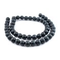 thumbnail image 3 of The Bead Chest Charcoal Natural Wood Beads 16mm Black Round Large Hole 16 Inch Strand, 3 of 3