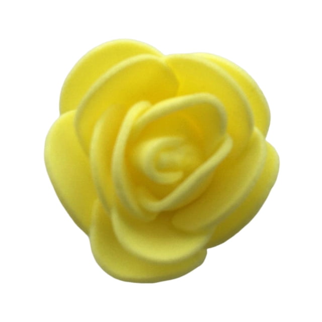 Cabezas de flores artificiales de 3,5 CM, decoración de cocina para el hogar para boda DIY (amarillo) Ehuebsd libre de BPA