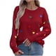 thumbnail image 1 of HongQid Womens Pullover Sweaters Long Sleeve Crewneck Casual Loose Knit Jumper Tops, 1 of 5