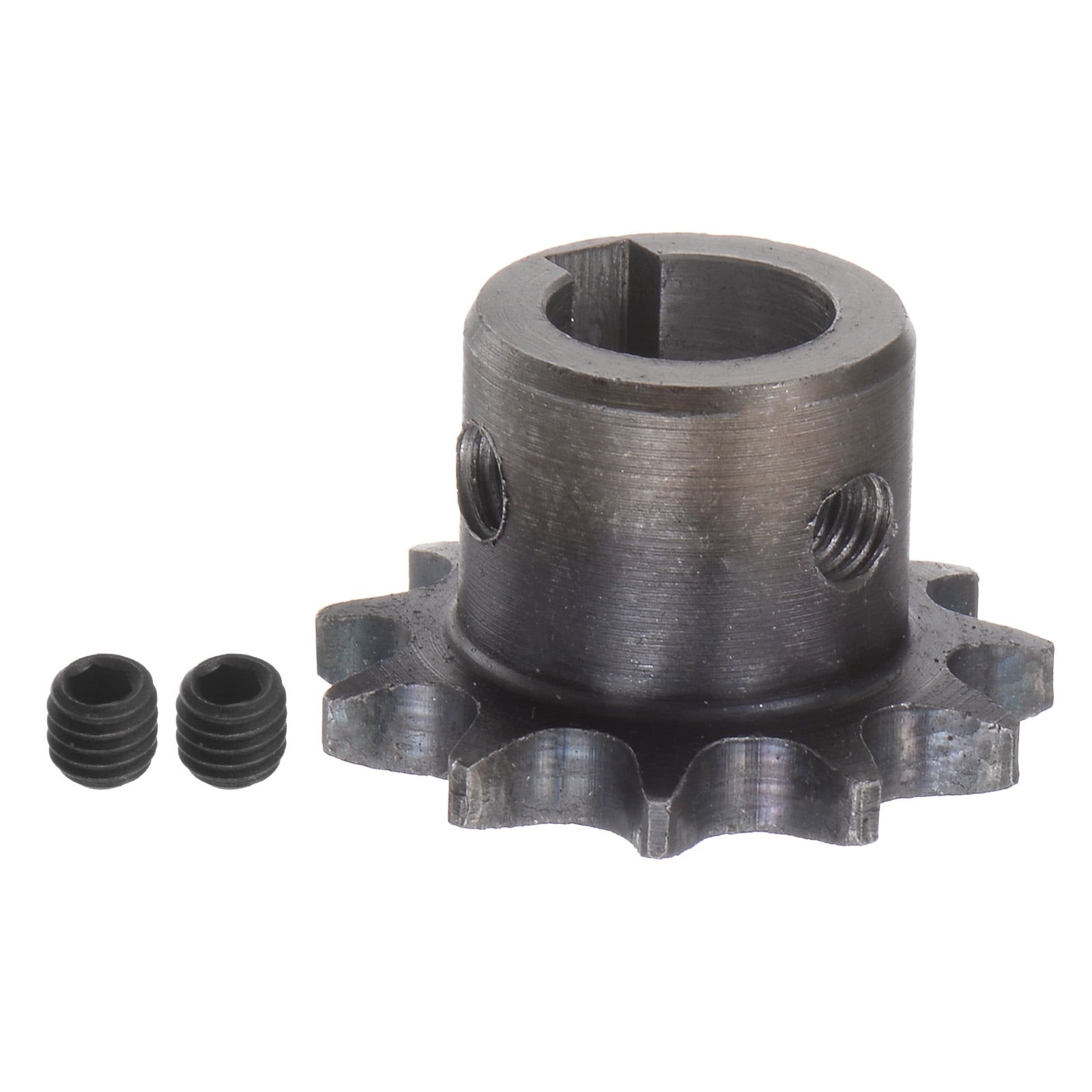 uxcell #25 Chain Idler Sprocket, 10mm Bore 1/4 Pitch 20 Tooth Sprocket Tensioner, C45 Carbon Steel 25 Roller Chain Sprocket with Bearing for ISO 04C Chain, 2Pcs