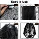 thumbnail image 3 of Halloween Black Lace Lamp Shade Cover with Ribbon,Spider Covers for Decorations Web Lampshades for Festive Supplies, 3 of 5