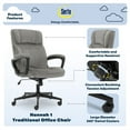thumbnail image 2 of Serta Hannah Microfiber High Back Executive Office Chair with Arms, 250 lb. Capacity, Gray, 2 of 12