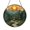 Acrylic 3.5 Inch, variant on Stained Glass Effect Window Hanging Forest Pine Tree Sunset Sun Catcher, Nature Landscape Window Decor Glass Panel for Home and Indoor Wall Art, Decorative Window Suncatcher Gift