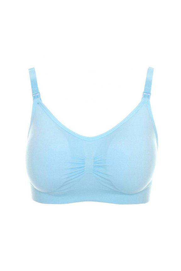 Women's Nursing Bra, Adjustable Shoulder Straps Casual Seamless Breathable Pregnant Feeding Bra