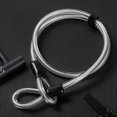 thumbnail image 2 of Steel Cable, Locking Cable, Double-Loop Braided Steel Lock Cable, Cable, White, 2 of 8