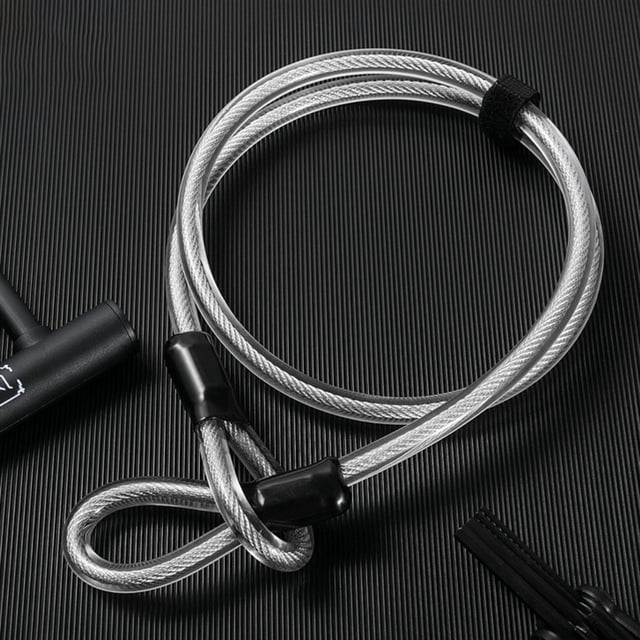 Cable para con cable de bloqueo de extremo de blanco shamjiam Cable para candado de bicicleta