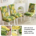 thumbnail image 4 of Lemon Lover Dining Chair Covers 4 Pack Lovely Yellow Fruit Theme Stretch Slipcovers Washable Removable Seat Protectors for Fresh Kitchen or Modern Dining Room, 4 of 6