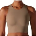 thumbnail image 4 of Aloohaidyvio Cropped Tank Tops for Women No Boundaries High Neck Racerback Tanks Sleeveless Casual Workout Crop Top, 4 of 6
