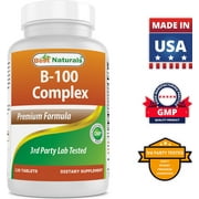 2 Pack Best Naturals B-100 Complex 120 Tablets (Time Released)