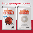 thumbnail image 3 of BioSwiss Bandages, Basketball Shaped Self Adhesive Bandage, Latex Free Sterile Wound Care, Fun First Aid Kit Supplies for Kids and Adults, 50 Count, 3 of 7