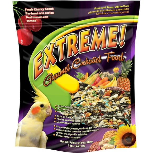 Extreme! Gourmet Cockatiel Food, Fresh Cherry Scent 5lb