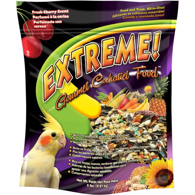 Extreme! Gourmet Cockatiel Food, Fresh Cherry Scent 5lb