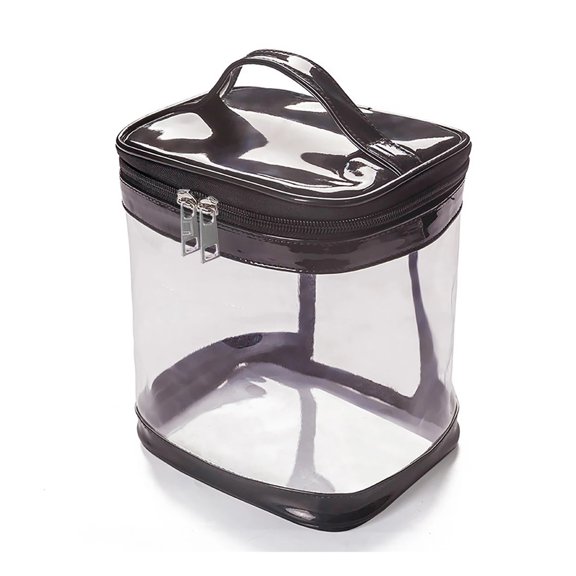 Transparent PVC Portable Cosmetic Bag Waterproof Toiletry Bag Travel Cosmetic Bag