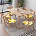 thumbnail image 6 of Pioneer Flower Seat Covers for Dining Room Chairs Set Of 6,Stretch Printed Washable Chair Seat Cover with Elastic Ties and Button,Removable Waterproof Couch Cushion Covers, 6 of 6