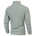 thumbnail image 3 of hotojiny Men's Quarter Zip Pullover Long Sleeve Colorblock Golf Shirts Lightweight Fashion Stand Collar Work Sweatshirts, 3 of 6