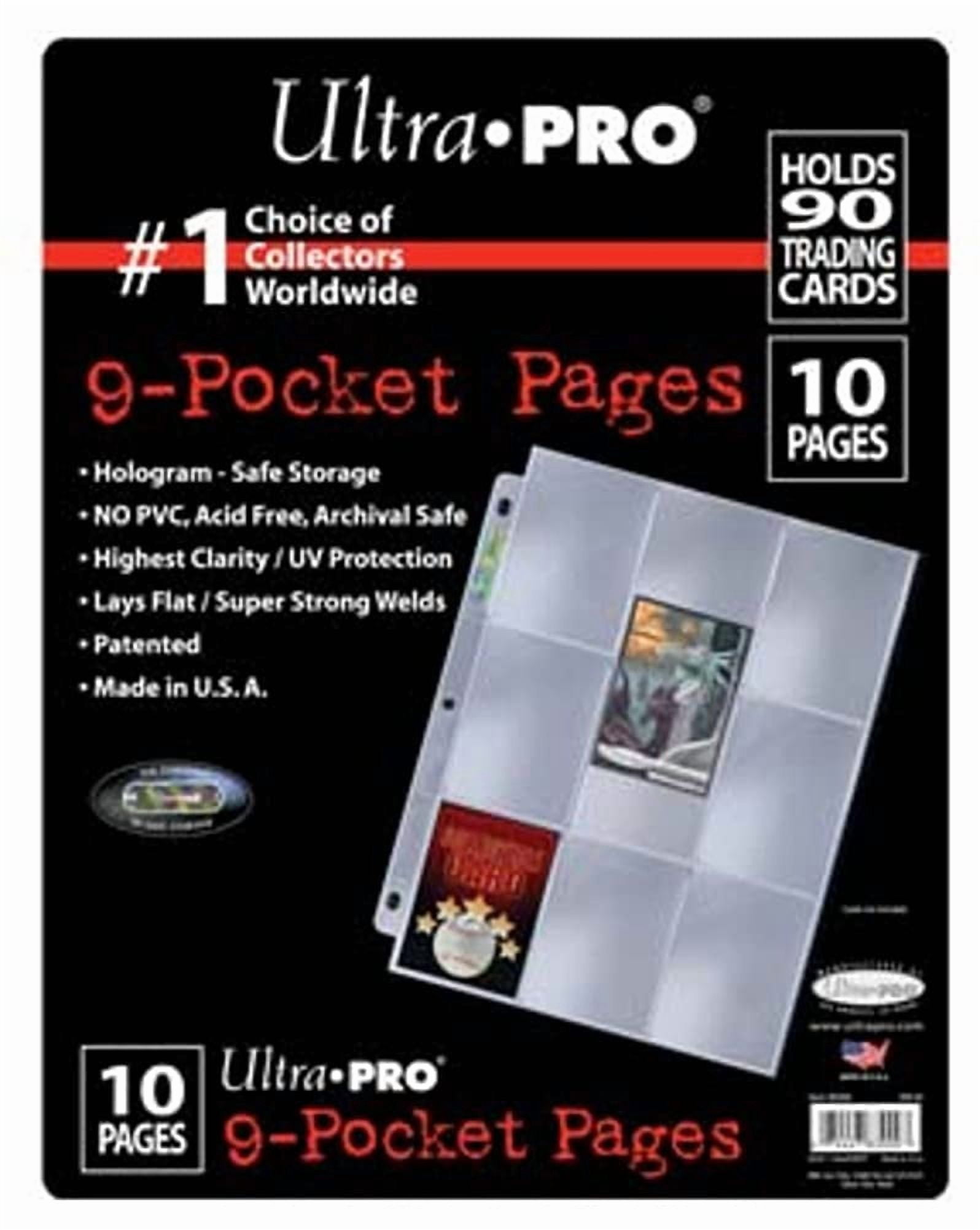 Ultra Pro Collecting Binder Sheet Holder Protector, 9-Pocket Trading Card Pages, 100-Pack - Walmart.com Ultra Pro Collecting Binder Sheet Holder Protector, 9-Pocket Trading Card Pages, 100-Pack - Walmart.com