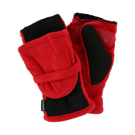 Isotoner Fleece Lined Stretch Tech Flip Mitten (Women's)