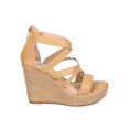 thumbnail image 2 of New Women KAYLEEN Gretta-1 PU Open Toe Strappy Espadrille Platform Wedge Heel, 2 of 5