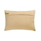 thumbnail image 3 of Funda de almohada lumbar decorativa en dorado y marfil de 30 x 35 cm (12 x 14 pulgadas), diseño rectangular con mosaico jacquard y cuentas, estilo moderno con estampado geométrico - Tríada dorada, 3 of 3
