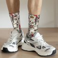 thumbnail image 6 of Fuzoiu Dark Enchanted Flowers And Birds Print Athletic Crew Socks for Men & Women,Casual Crew Socks,Above Ankle Crew Socks for Business, Casual, 6 of 6