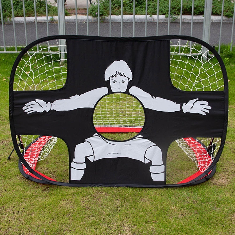Willstar Pop Up Kids Football Goal Target Net Frame Corner Shot