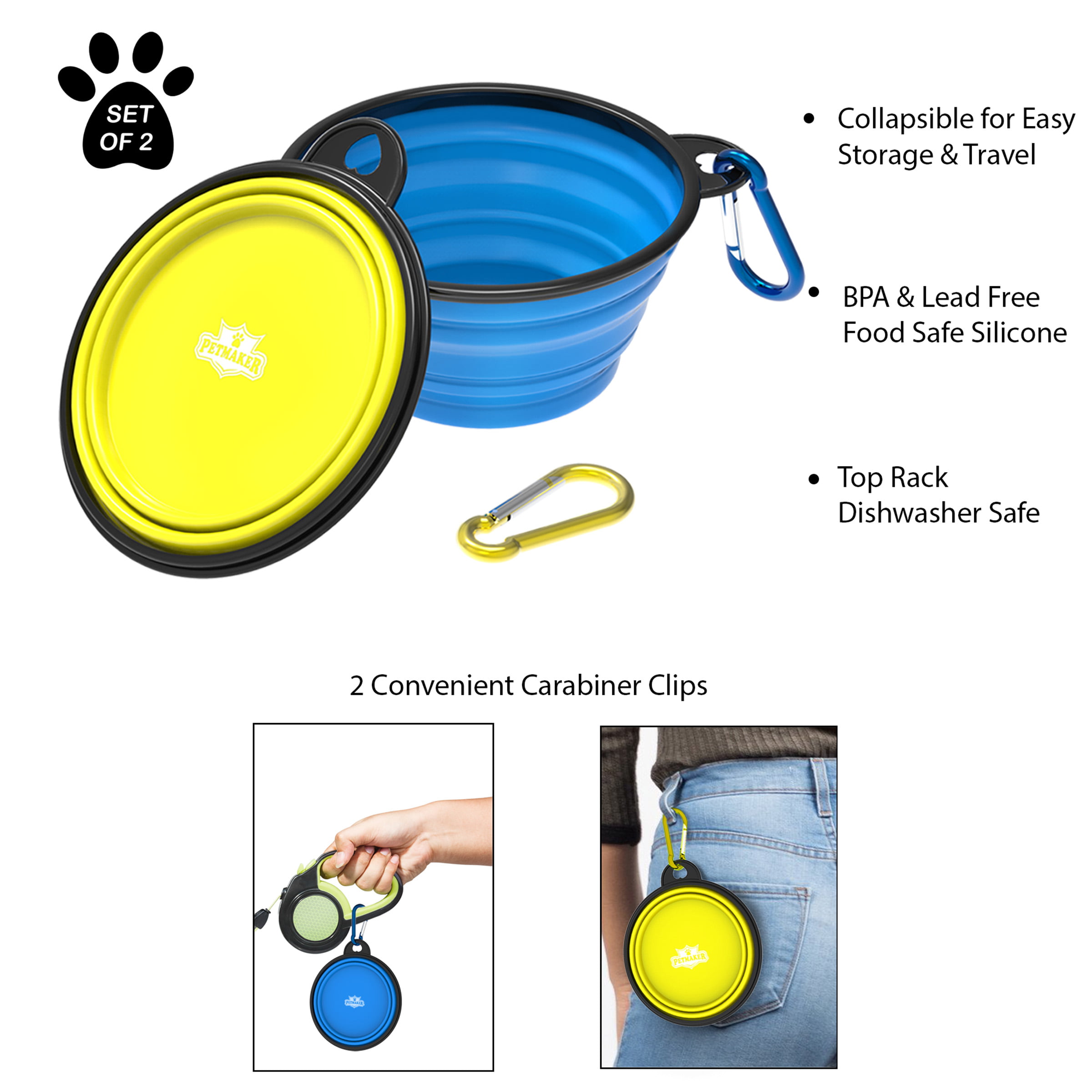 Collapsible Travel Bowls List (Tan)