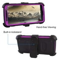 thumbnail image 6 of Goldcherry For Motorola Moto G6 Case 2018,Triple Protection Heavy Duty Rugged Shockproof Full Body Protective Case with Belt Rotating Clip & Kickstand & Protector for Moto G6 (Purple), 6 of 7