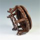 thumbnail image 5 of Pedestal redondo con pie tallado en madera for maceta, base ornamental for acuario, 5 of 9
