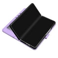 thumbnail image 5 of Wallet Case for Samsung Galaxy Z Fold 4, PU Leather Flip Protective Phone Case Card Slots Holder Pocket Emboss Flower Stand Magnetic Book Case for Samsung Galaxy Z Fold 4 - Purple, 5 of 8